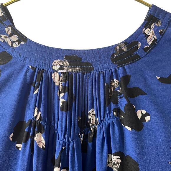 Rebecca Taylor 'Alyssum' Floral Print Silk Blouse Size 4 - Picture 7 of 9